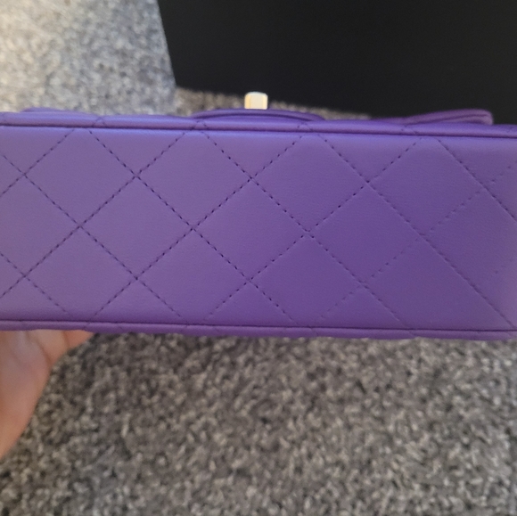 Chanel Mini Flap with Top Handle Purple - Picture 3 of 8